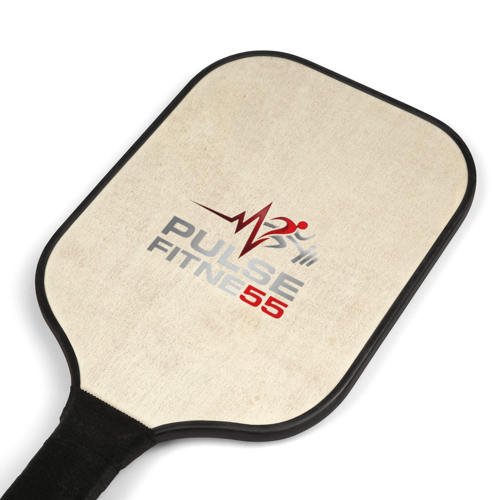 Pulse Fitness 55 Logo Pickleball Paddle Set | Pickleball Kit, 2 Paddles & Balls