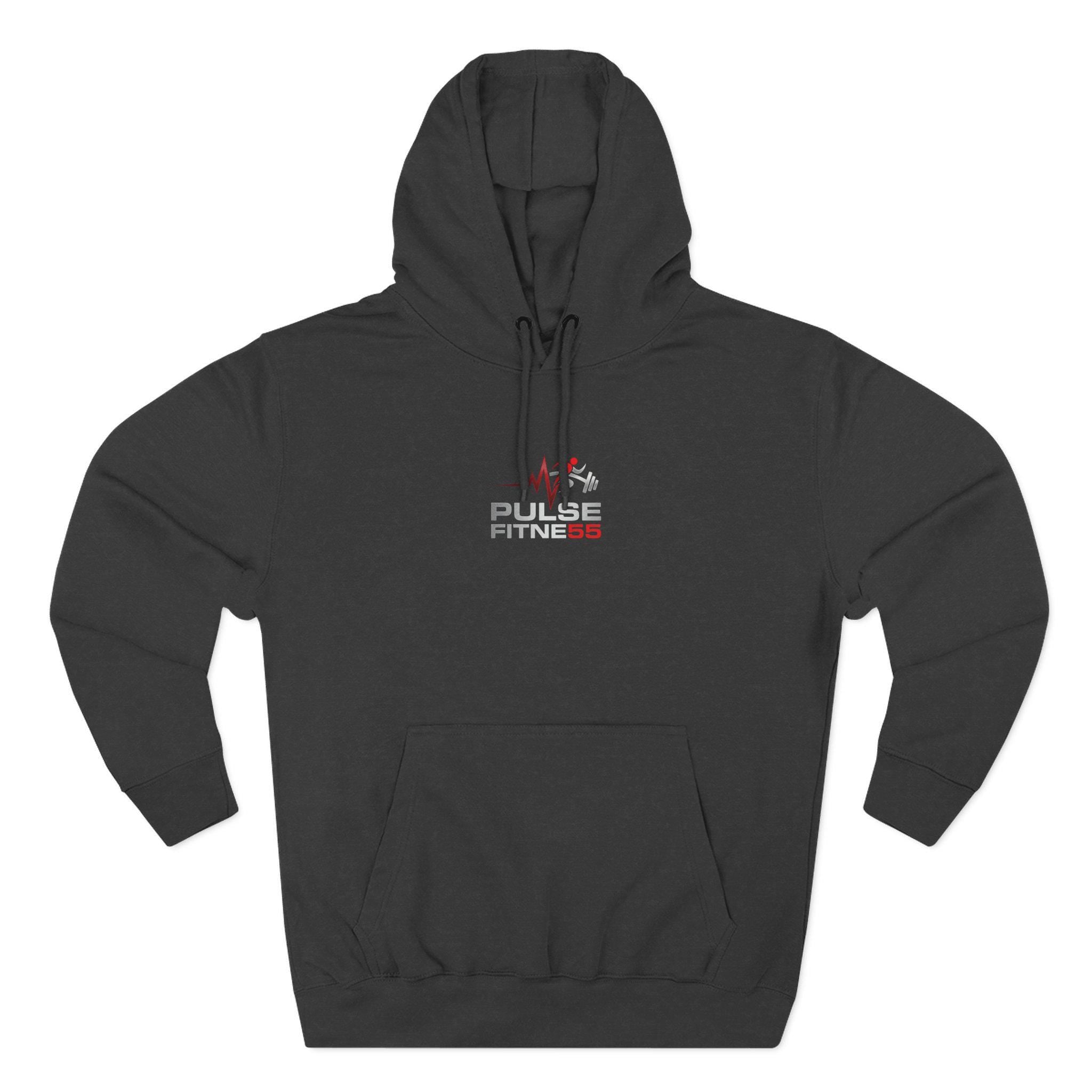 Pulse Fitness 55 Logo Hoodie | Fitness, Reps, Drive, Dedication