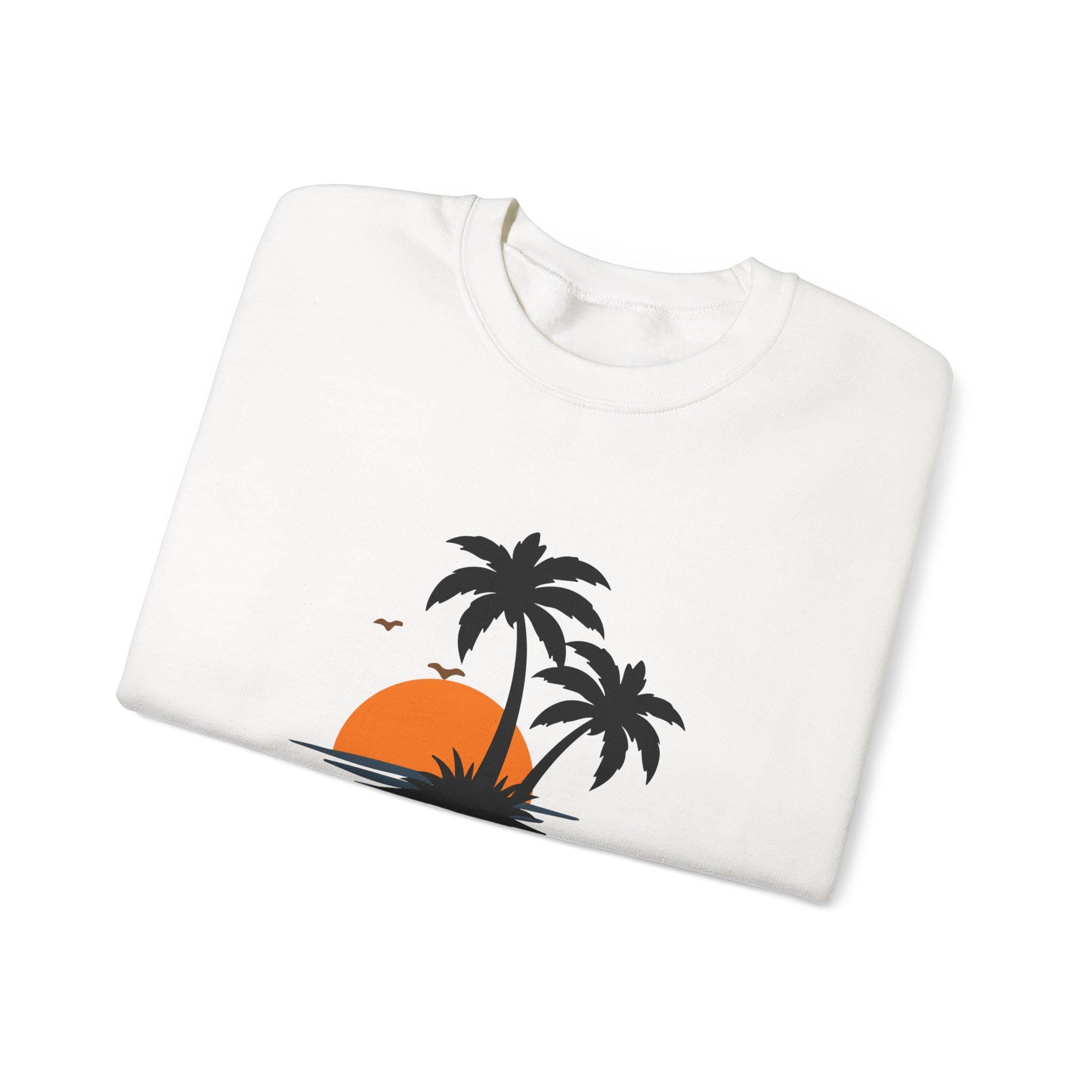 Crewneck Sweatshirt Coastal Retro Graphic Apparel