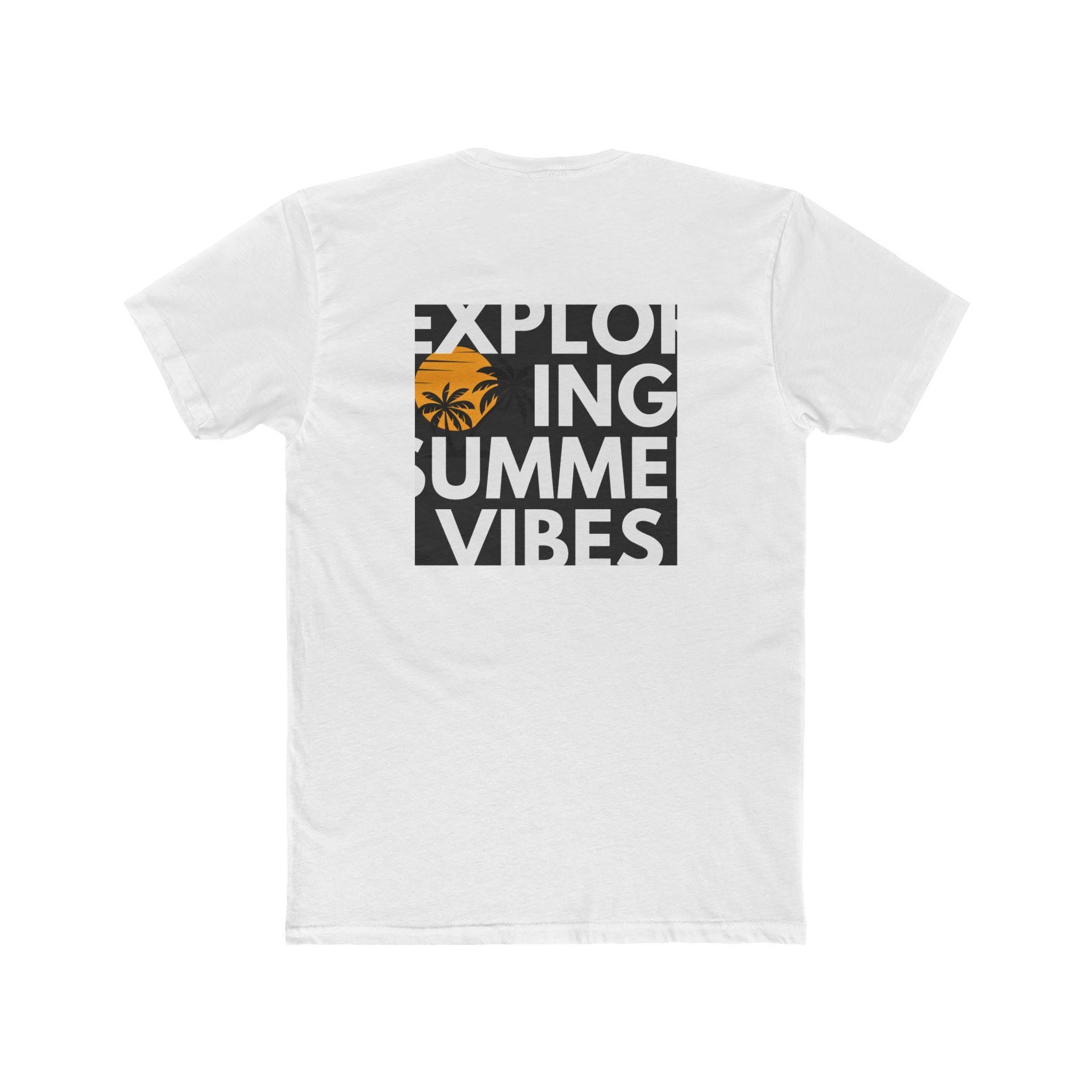 Mens Suumer vibe Cotton Crew Tee