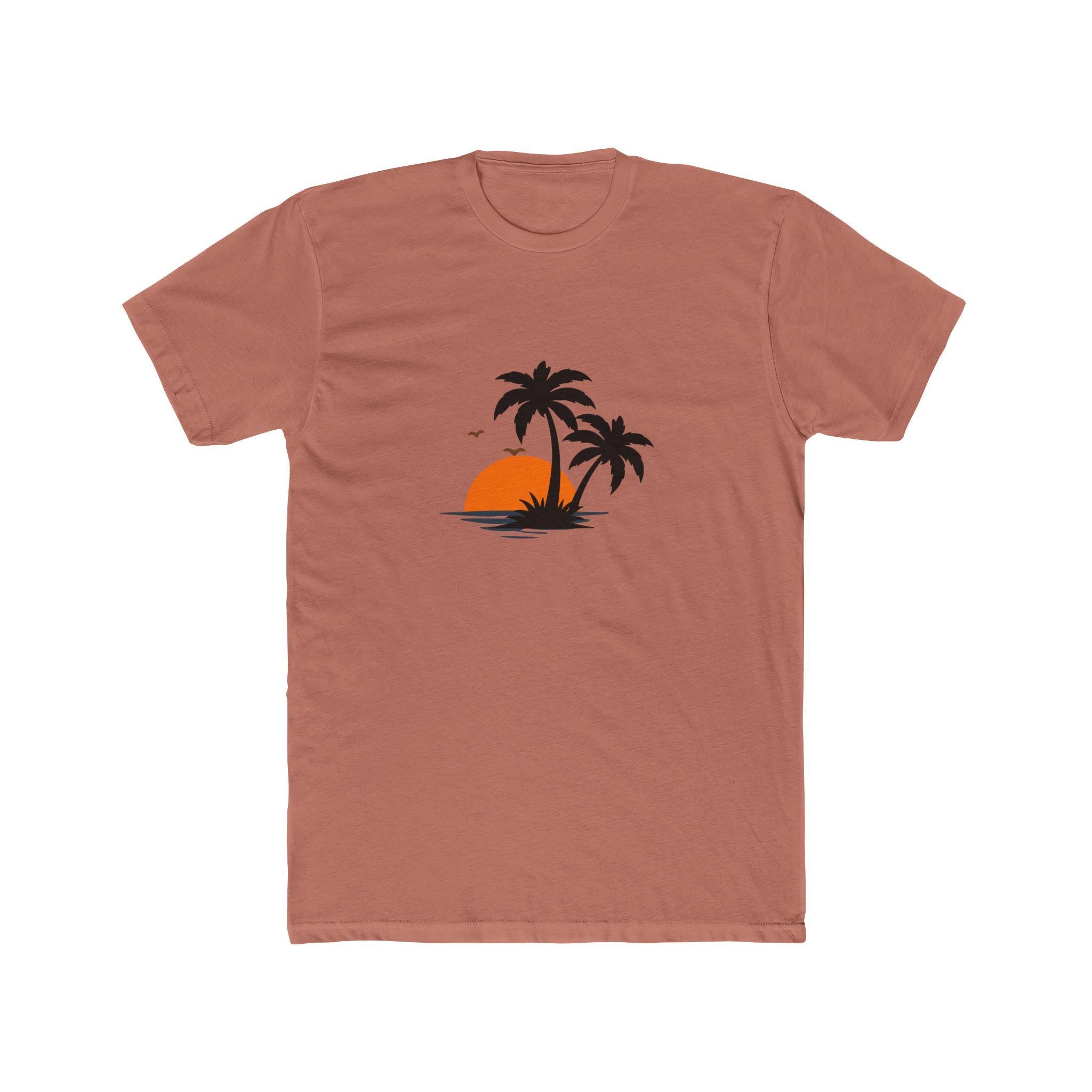 Mens Suumer vibe Cotton Crew Tee