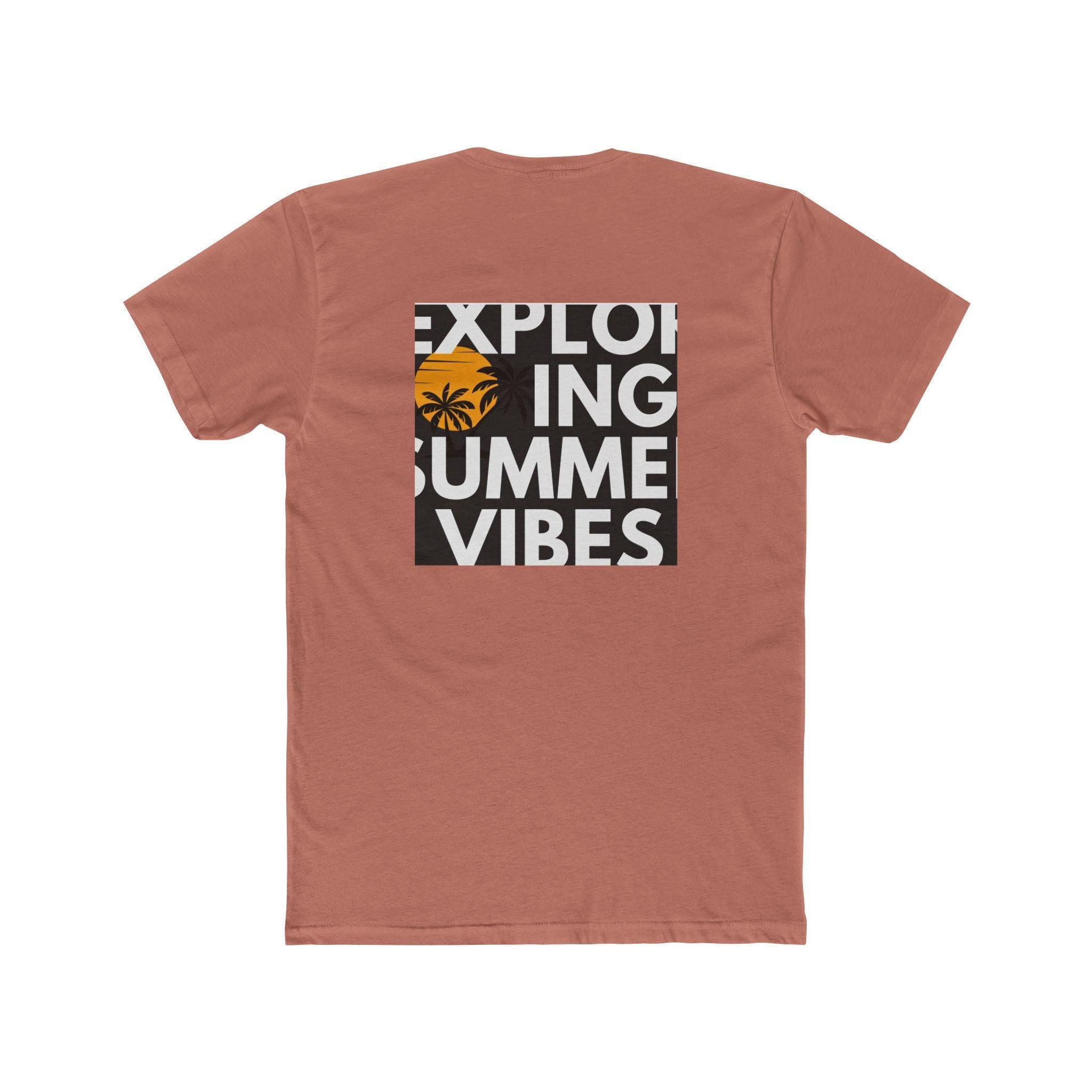 Mens Suumer vibe Cotton Crew Tee