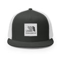 5 Panel Trucker Cap gym tan logo