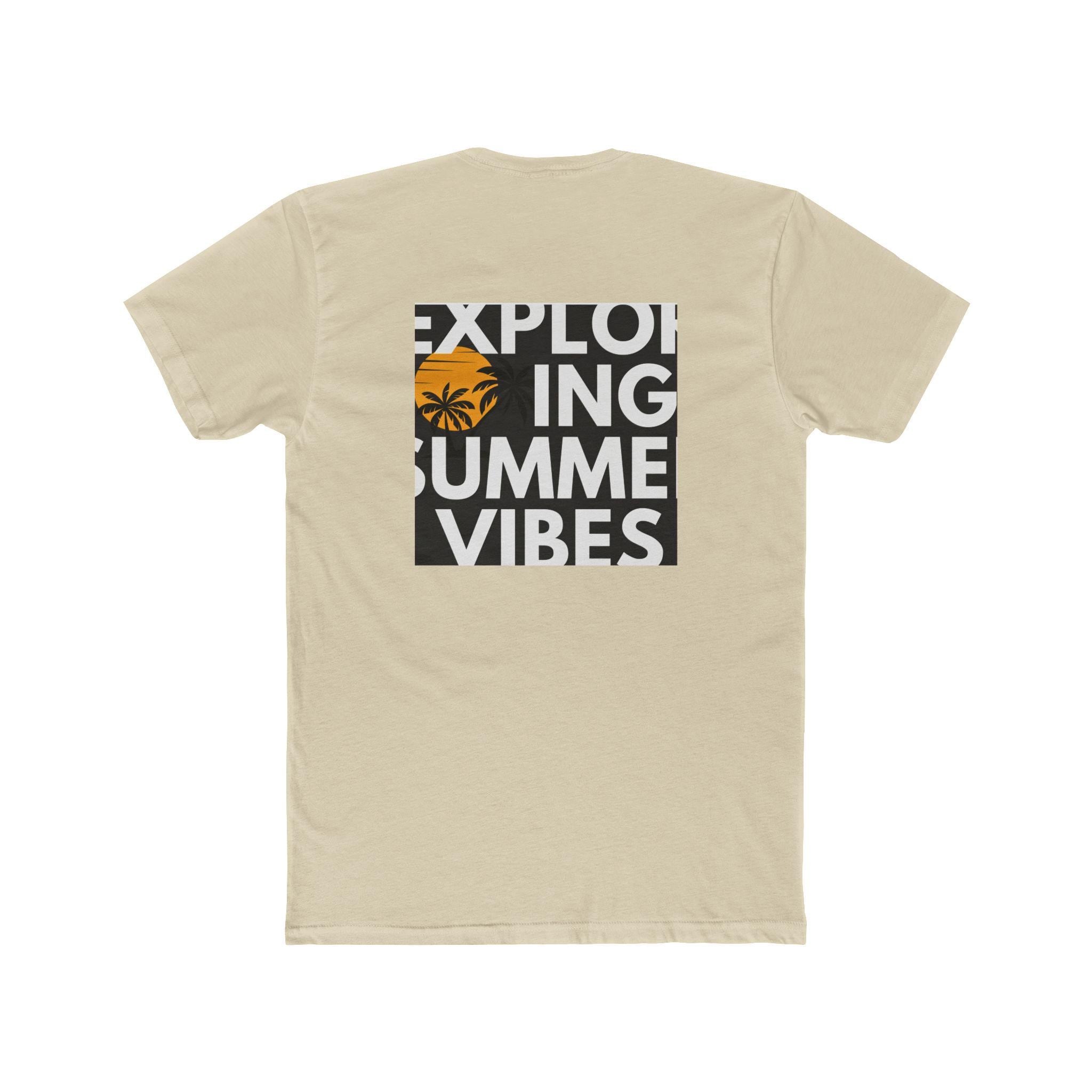 Mens Suumer vibe Cotton Crew Tee