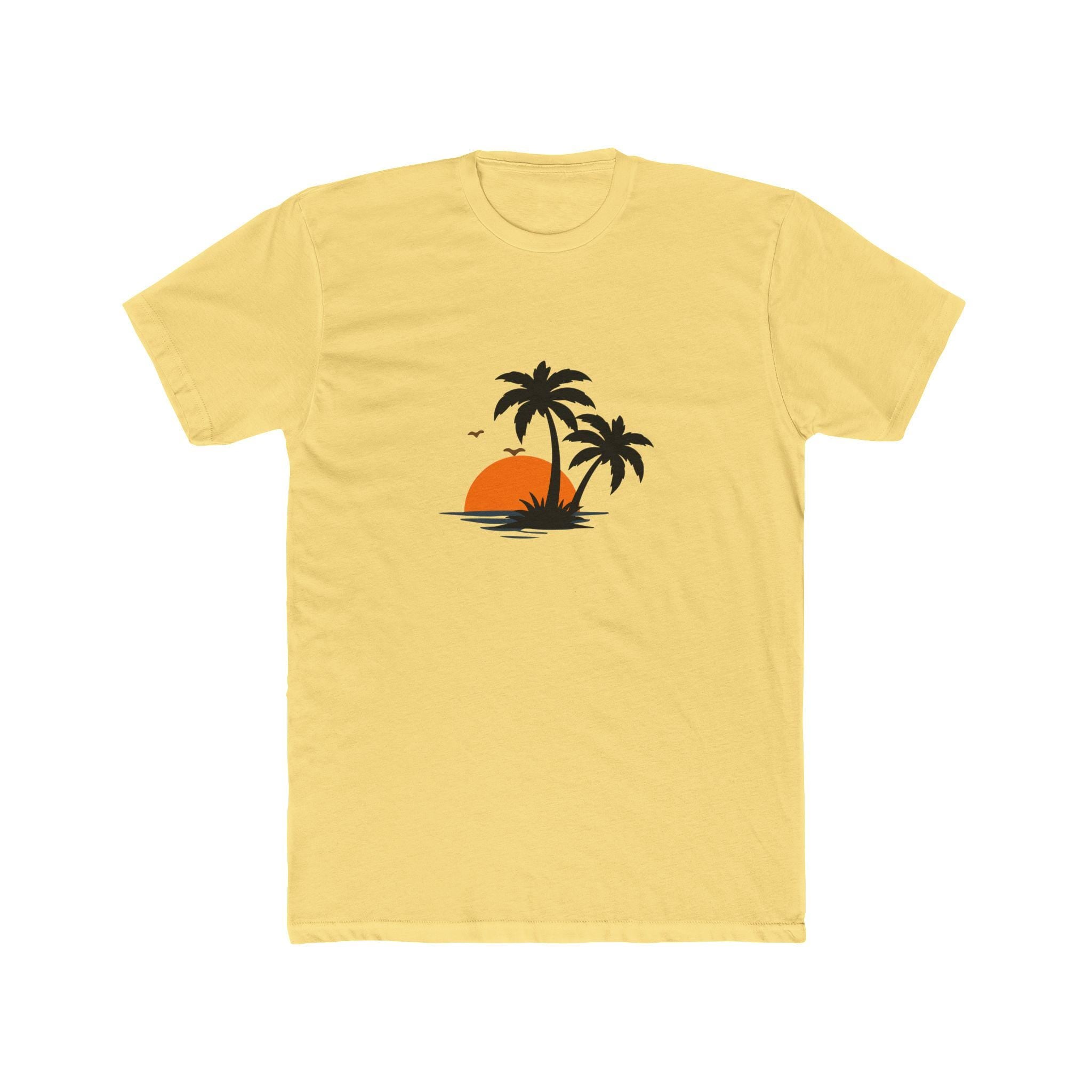 Mens Suumer vibe Cotton Crew Tee