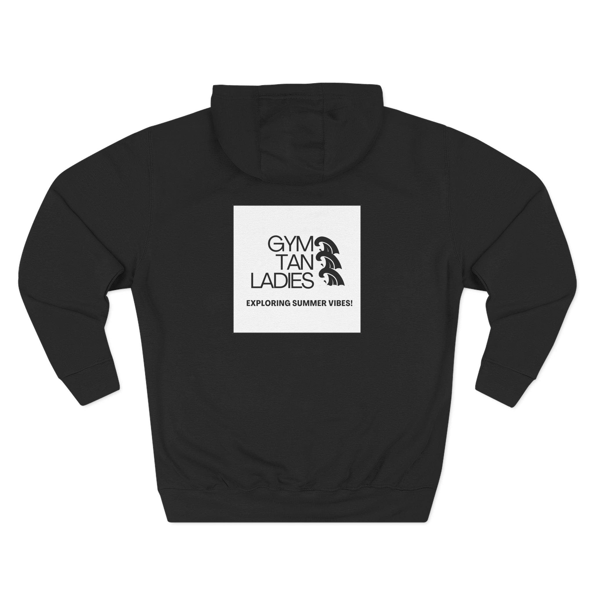 Mens Gym Tan Ladies Hoodie — 'Exploring Summer Vibes' Graphic Pullover