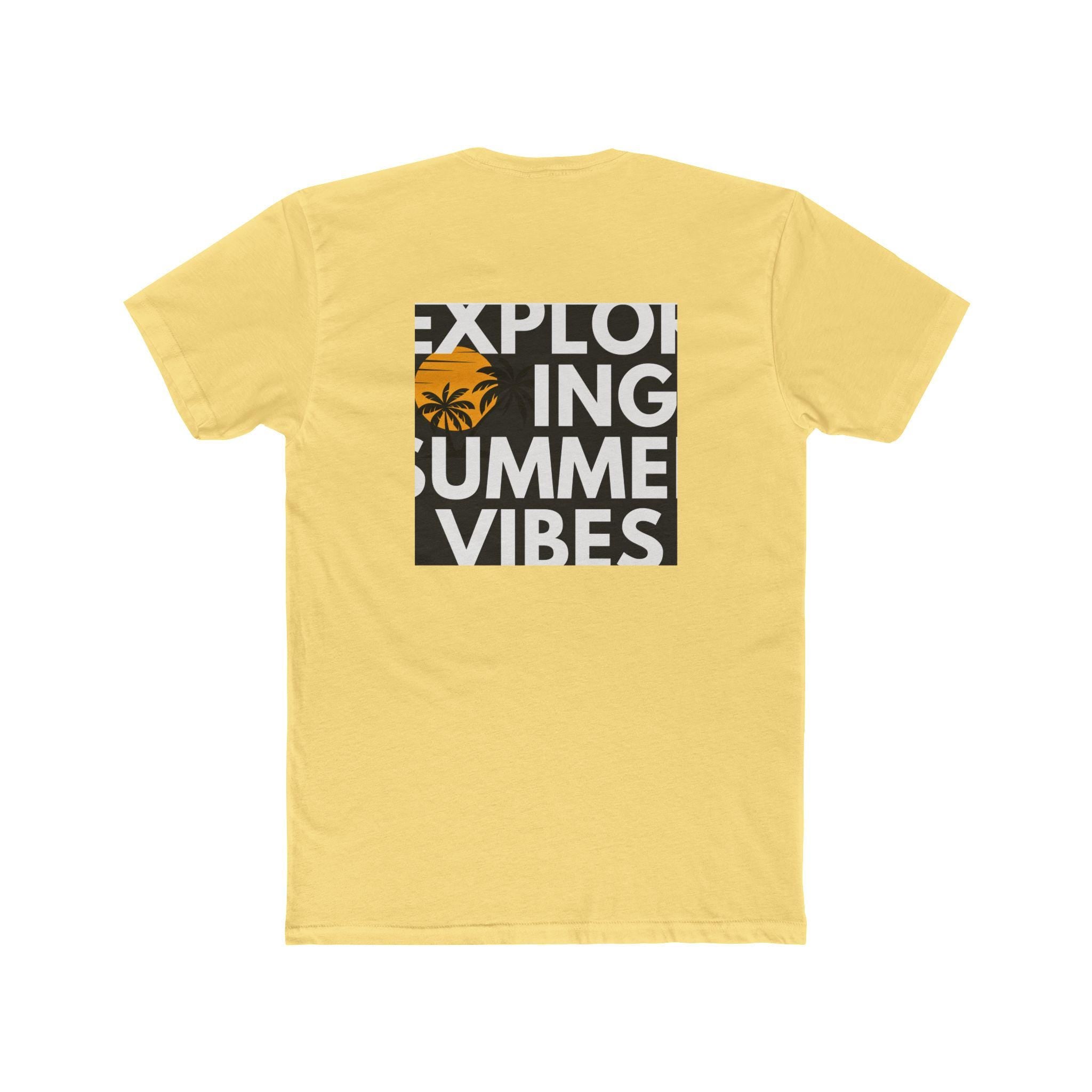Mens Suumer vibe Cotton Crew Tee