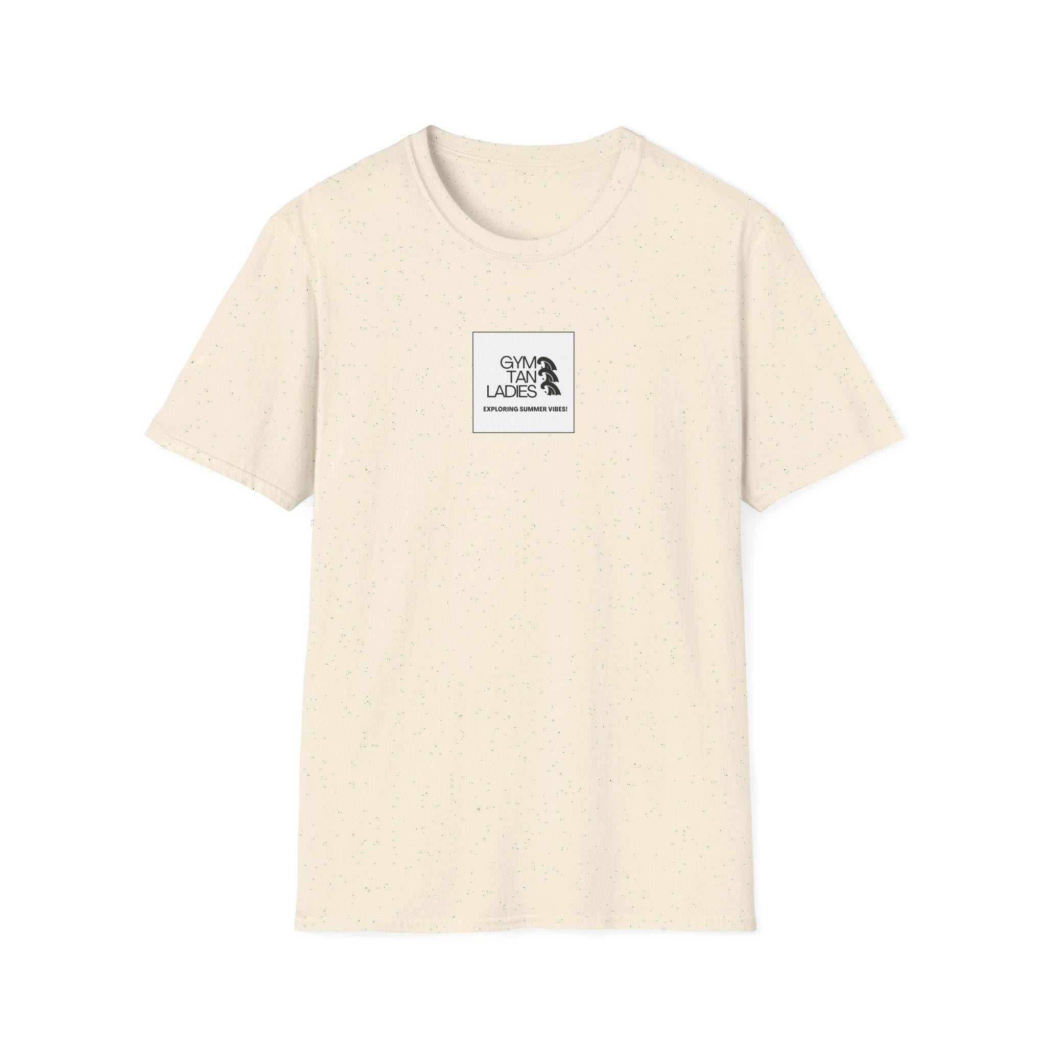 Womens Gym Tan T-Shirt — Minimal Beachy Summer Graphic Tee