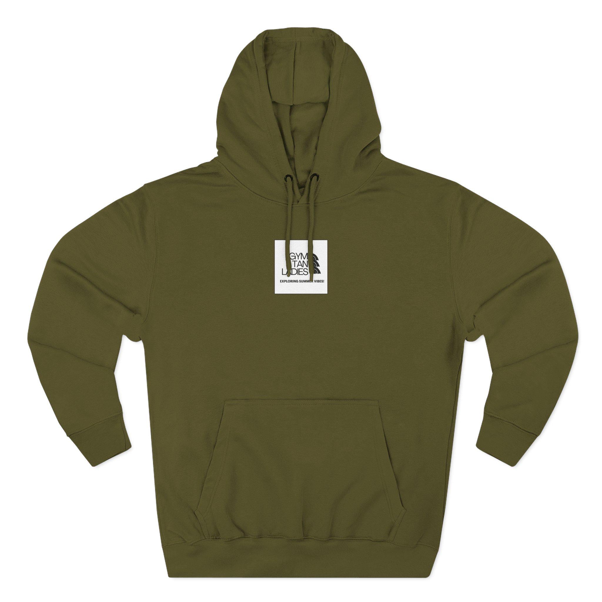 Mens Gym Tan Ladies Hoodie — 'Exploring Summer Vibes' Graphic Pullover