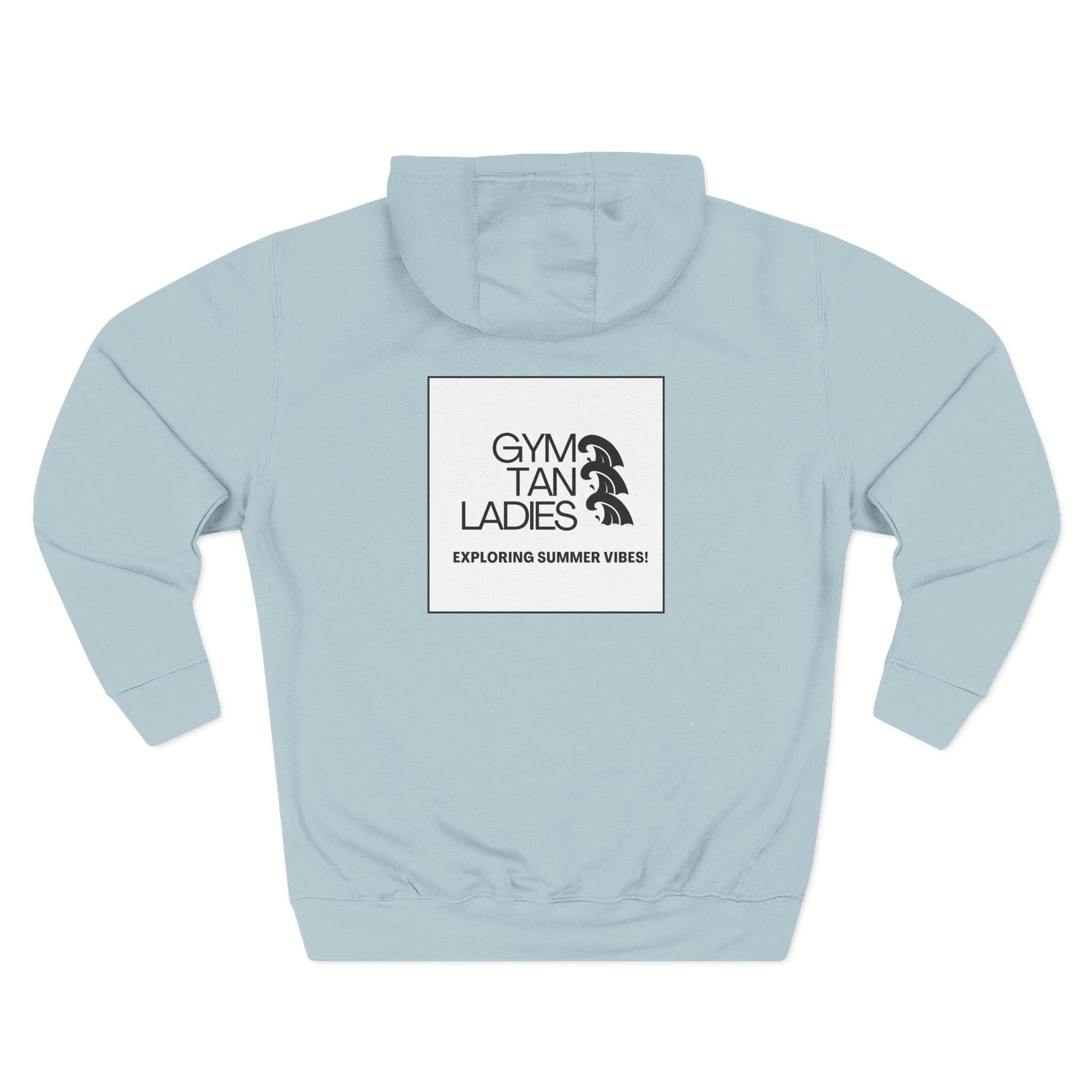 Mens Gym Tan Ladies Hoodie — 'Exploring Summer Vibes' Graphic Pullover