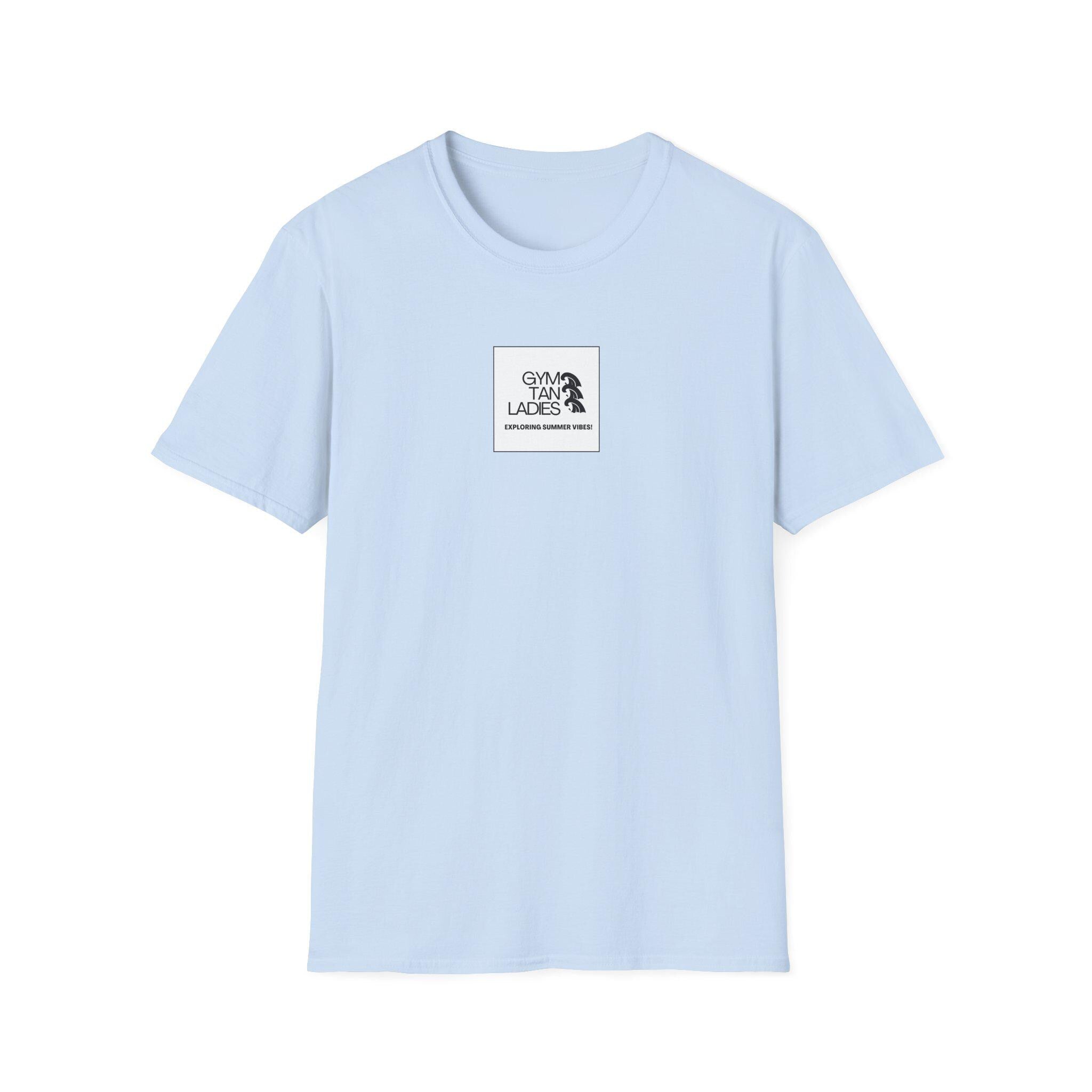 Womens Gym Tan T-Shirt — Minimal Beachy Summer Graphic Tee