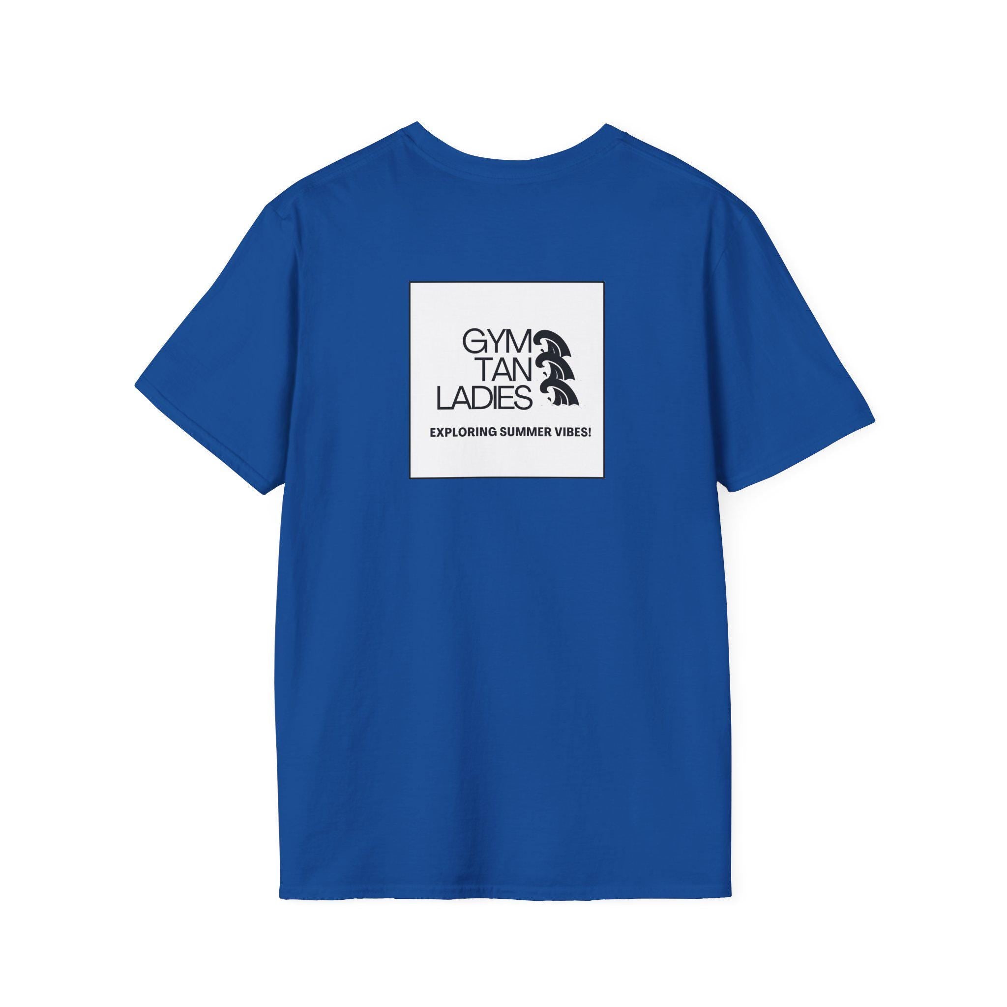 Womens Gym Tan T-Shirt — Minimal Beachy Summer Graphic Tee