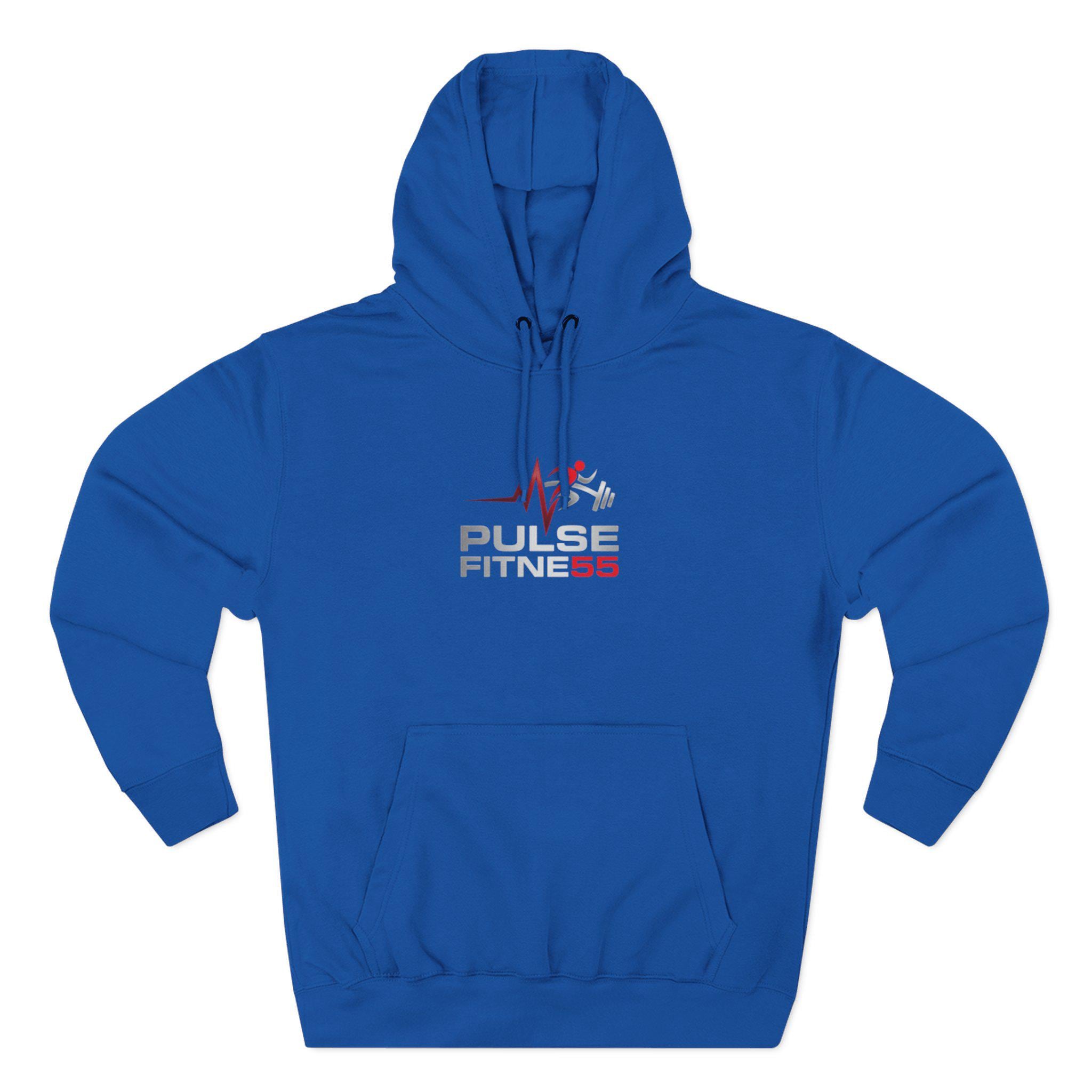 Pulse Fitness 55 Hoodie — Gym Logo Fleece Pullover